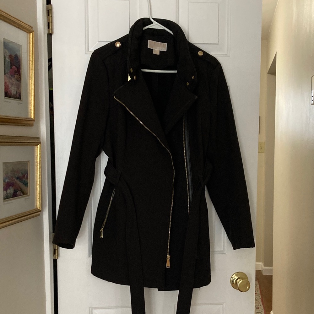 MICHAEL Michael Kors Black Trench Coat